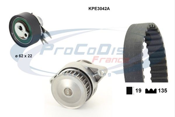 PROCODIS FRANCE Водяной насос + комплект зубчатого ремня KPE3042A